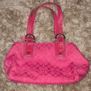 HOT PINK COACH PURSE